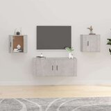  Zidni TV ormarići 2 kom siva boja betona 40x34 5x40 cm Cijene