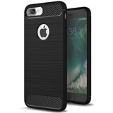 Techsuit Carbon Silicone ovitek za iPhone 7 Plus - črn | Shoptok.si