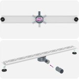 362 Stepeni Odvod za Tuš s Dizajnom Vodilice Srebrno 100 cm | shoptok.hr