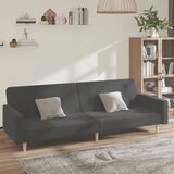 The Living Store Kavč dvosed z ležiščem temno sivo blago - Raztegljiv Kavč, (21661437) | Shoptok.si