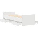  Okvir kreveta s uzglavljem i podnožjem bijeli 100 x 200 cm | shoptok.hr