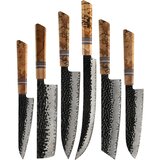  Set damaškovih kuhinjskih noževa ZE-37435 – Smeđa KP37435 | Shoptok.si