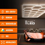  LED Stropno svetlo LED/696W/85-265V 4000K 484x243 cm CRI 90 IP44 bela | Eponuda.com