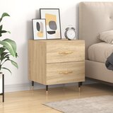 vidaXL Nočna omarica sonoma hrast 40x35x47,5 cm inženirski les | Shoptok.si