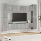  10-dijelni set TV ormarića sivog sonome konstruirano drvo - Sivi hrast sonoma 10 60 cm | shoptok.hr
