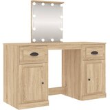  Toaletni stolić LED boja hrasta sonome 130 x 50 x 132,5 cm | shoptok.hr