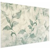  Plakat - Watercolor Green-Beige Leaves 90x60 Bez okvira | shoptok.hr
