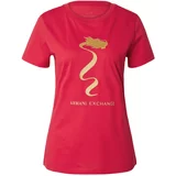 Armani Exchange Majica zlatna / crvena