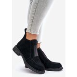 S. BARSKI Suede Low Ankle Boots With Flat Heel Insulated D&A | Shoptok.si