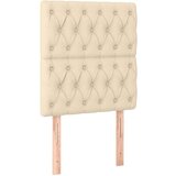  Okvir kreveta s oprugama i madrac krem 80x200 cm od tkanine | shoptok.hr