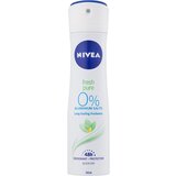 Nivea fresh pure 48h antiperspirant u spreju bez aluminija 150 ml za žene | shoptok.hr