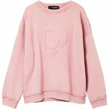 Desigual Sweater majica roza