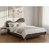 Bobochic Paris Rjava oblazinjena oblazinjena zakonska postelja z letvenim dnom 160x200 cm Celina – | Shoptok.si