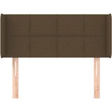  Uzglavlje s ušima tamnosmeđe 103x16x78/88 cm od tkanine | shoptok.hr