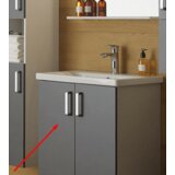 Kolpa San omarica z umivalnikom OUE 55 siva/hrast - Evelin (3838987562047) | Shoptok.si