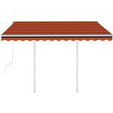  Automatska tenda na uvlačenje 3 5 x 2 5 m narančasto-smeđa | shoptok.hr