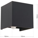 Orion AL 11-1314 - LED spoljašnje zidno svetlo sa senzorom CUBE-S LED/13W/230V IP54 antracit | Eponuda.com