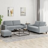  3-dijelni set sofa svjetlosivi od tkanine | shoptok.hr