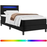 Krevet s opruga kutije Crna 100 x 200 cm Umjetna koža | Eponuda.com