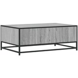 vidaXL Stolić za kavu siva boja hrasta 90x57x35 cm od drva i metala | shoptok.hr