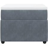Box spring krevet s madracem tamnosivi 90x200 cm baršunasti | shoptok.hr