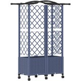  Povišeni krevet s mrežom i krovom Siva 122 x 40 x 144 cm PP | Eponuda.com