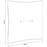  Jastučić za leđa PUTTEN 100% poliester Krem 40 x 40 x 10 cm - Krem 40 x 40 x 10 cm Poliester | shoptok.hr