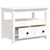  Stolić za kavu bijeli 71 x 49 x 55 cm od masivne borovine | shoptok.hr