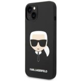Karl Lagerfeld KLHCP14MSLKHBK za iphone 14 plus črn silikonska zaščita - karls head | Shoptok.si