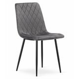 Brandless Stol TURIN - temno siv žamet x 3, (22030467) | Shoptok.si