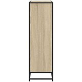 vidaXL Knjižna omara sonoma hrast 97,5x33x107,5 cm inž. les in kovina | Shoptok.si
