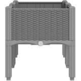  Vrtna sadilica s nogama svjetlosiva 80 x 40 x 42 cm PP | Eponuda.ba