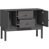  Komoda siva 110 x 40 x 78 cm od masivne borovine | shoptok.hr