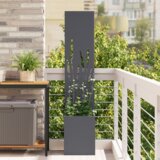 vidaXL Vrtni Sadič s Dekorativnom Pločom Antracit 32 x 140 cm | shoptok.hr
