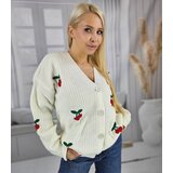 Pri Warm and cozy women's sweater with cherries in autumn LARAMIE | shoptok.hr