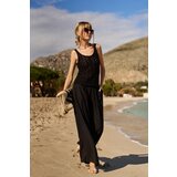 Marisse Black Openwork Top | shoptok.hr
