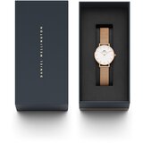 Daniel Wellington Analogni sat 'Petite Melrose RG White' rozo zlatna | shoptok.hr