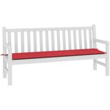  Jastuk za vrtnu klupu crveni 180 x 50 x 3 cm od tkanine Oxford | shoptok.hr