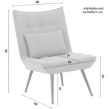 Bessagi Home počivalnik toma, svetlo siv, žamet | Shoptok.si