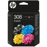 HP 308/2-pakiranje/črna, rumena, cianova, škrlatna/originalna/kartuša s črnilom 6L6S6UE Cene