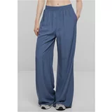 UC Ladies Women's viscose trousers with wide legs - blue