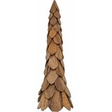 Božićno drvce s stalakom Smeđa 111 cm Masivna tikovina | shoptok.hr