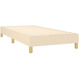  Krevet s oprugama i madracem krem 90 x 190 cm od tkanine | shoptok.hr