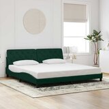  Okvir za krevet bez madraca tamnozeleni 200x200 cm baršunasti | shoptok.hr