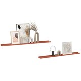  Polica na zidu 2 pcs Crvena 115 x 9 x 3 cm Konstruirano drvo | shoptok.hr