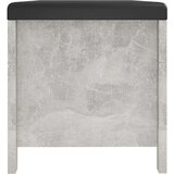 vidaXL Škatla z blazino betonsko siva 105x40x45 cm iverna plošča | Shoptok.si