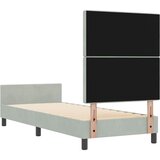  s opruga kutije Svjetlosiva 80 x 200 cm Baršun | shoptok.hr