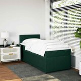 Box spring krevet s madracem tamnozeleni 80 x 200 cm baršunasti | shoptok.hr