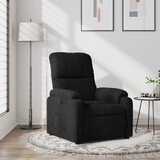  Naslonjač od mikrovlakana crni | shoptok.hr