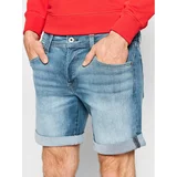 PepeJeans Jeans kratke hlače Cane PM800934 Modra Slim Fit